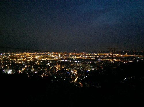 從陽明山看台北夜景/Eva隨手拍