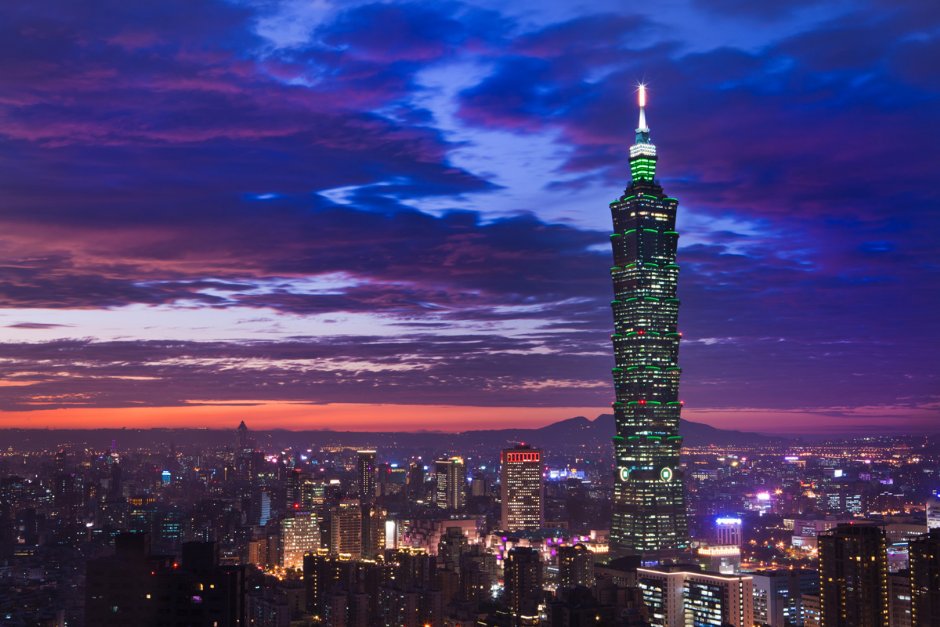 台湾夜景真实图片